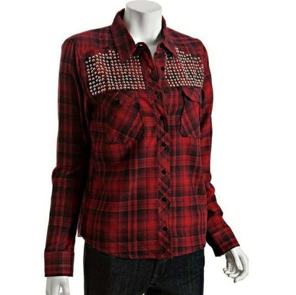 Intermix American Retro Studded Flannel - Picture 1 of 4